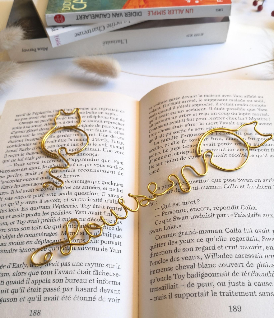 Marque page idée cadeau maîtresse avec prénom