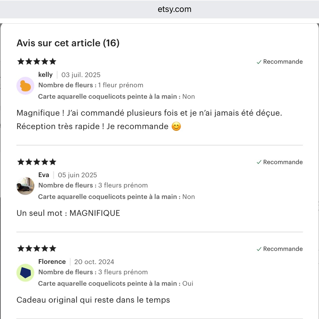 Avis client