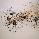 fleurs eternelles marguerites fil metal noir cadeau original pour maman