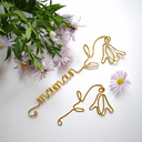 marque-page personnalise motif campanule cadeau nounou personnalise