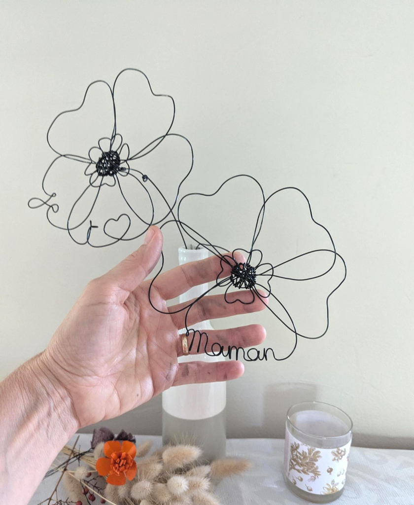 Fleur éternelle personnalisée je t’aime