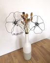 bouquet-coquelicots-fil-fer-fleurs-sechees