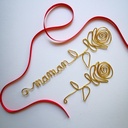 marque-page prenom fil metal pose livre cadeau amoureux des livres