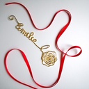 marque-page personnalise prenom rose spirale cadeau maitresse fin annee