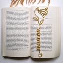 marque-page personnalise motif campanule fil metal fait main France