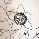 detail fleur naïve ressort fil metal deco boheme interieure