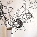 bouquet durable fleurs fil de fer boheme vase contemporain fait main