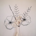 bouquet anniversaire prenom fil de fer fait main artisanal