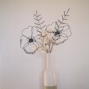 emballage soigne bouquet anniversaire prenom coquelicots aquarelle