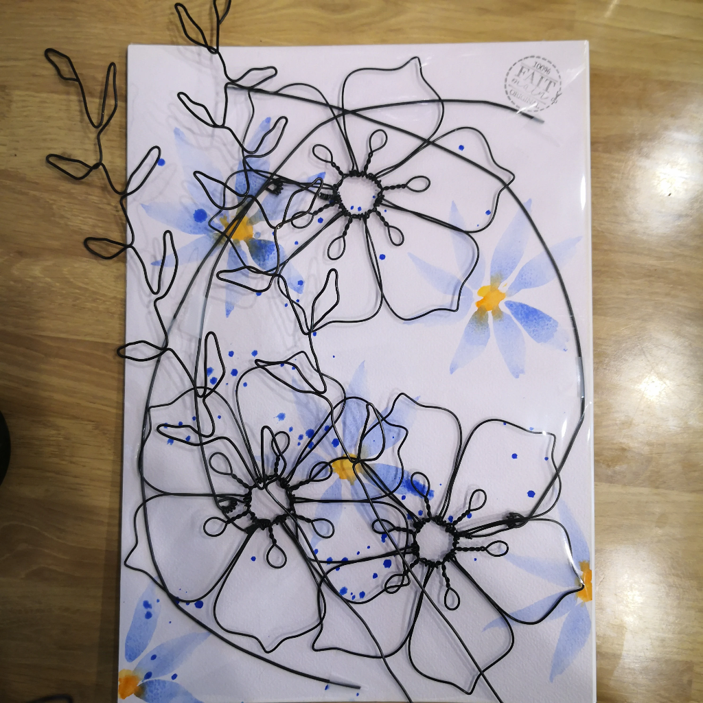 bouquet original a offrir poinsettias fil de fer cadeau decoration