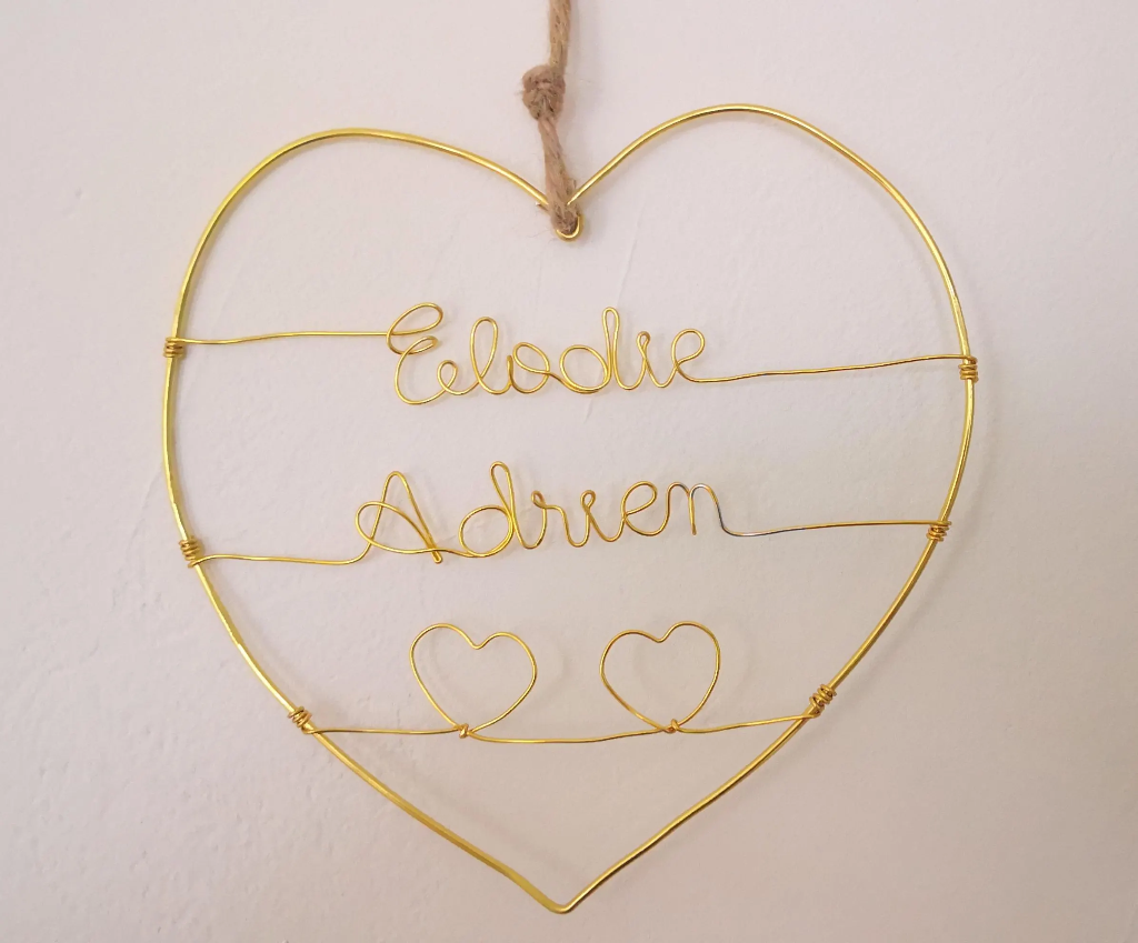 Cœur personnalisé pour amoureux