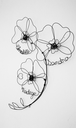 fleur-prenom-fil-metal-noir-decoration-murale.webp