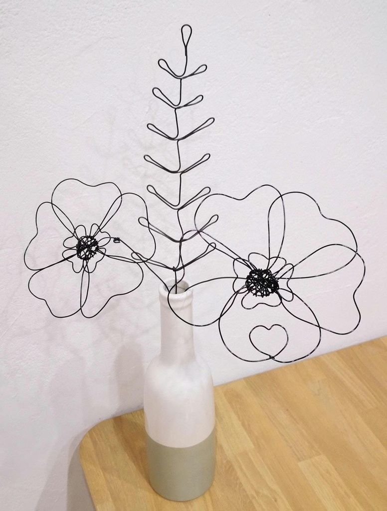 Bouquet coquelicots cœur