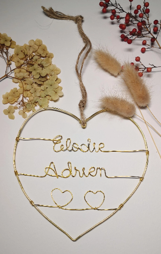 Cœur personnalisé pour amoureux